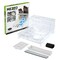 HG Art Concepts Mezzo Artist Studio Watercolor Rack - Watercolor Paint Brush Holder w/ Palette, Drip Pan and Magnetic Half Pan Storage, Organization System for 19 Brushes, Paint Tubes & More